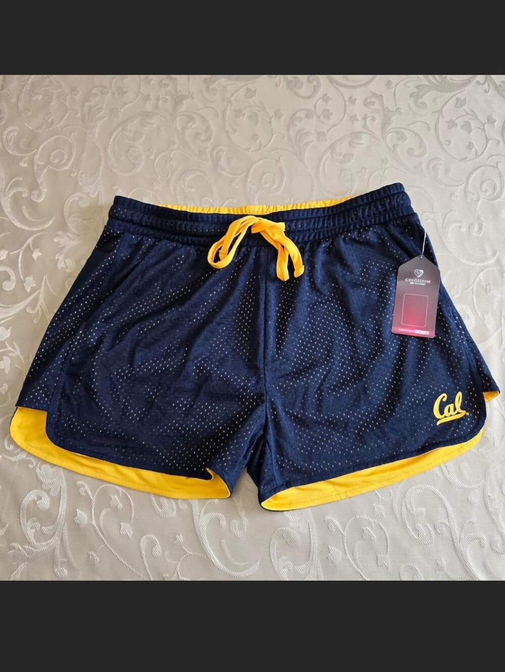 Colosseum Cal Golden Bears Navy and Gold Athletic Shorts